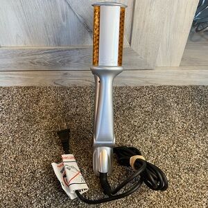 2 IN 1 HAIR ROTATING CERAMIC CURLER AND ROTATING HAIR STRAIGHTENER